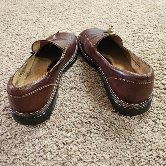 Born Tassel Loafers Mens 9 Brown Leather Slip On Dress Shoes B-6203 Handcrafted - Picture 4 of 10